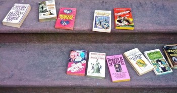 books on the stoop