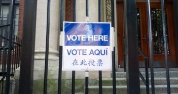 Vote Here Sign