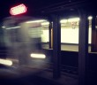 Q train at 7th Ave subway station