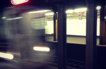 Q train at 7th Ave subway station