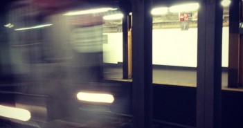 Q train at 7th Ave subway station