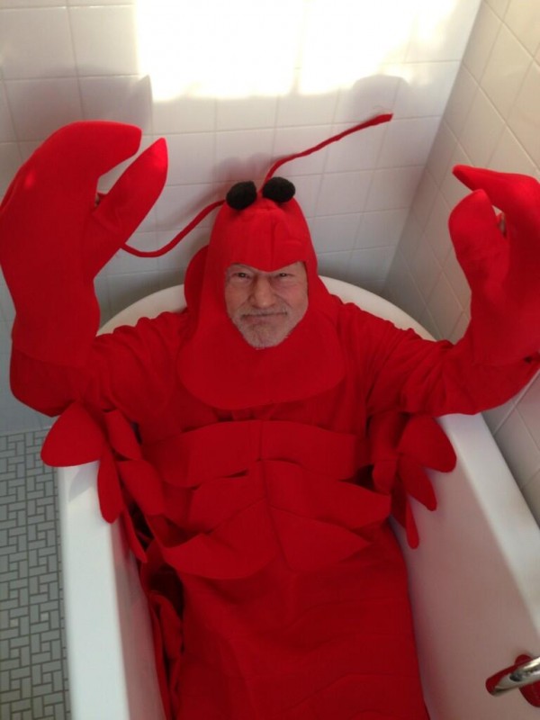 Lobster Patrick Stewart via Twitter