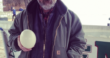 Ostrich Egg at Roaming Acres Farm via bkgreenmarkets on Instagram