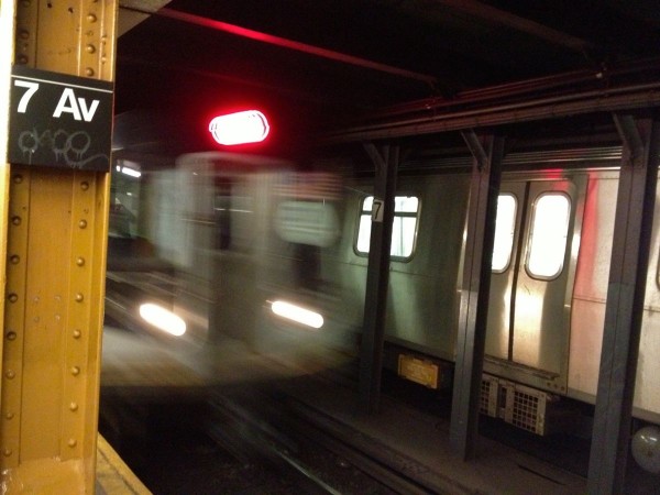 Subway: Q Train at 7th Avenue