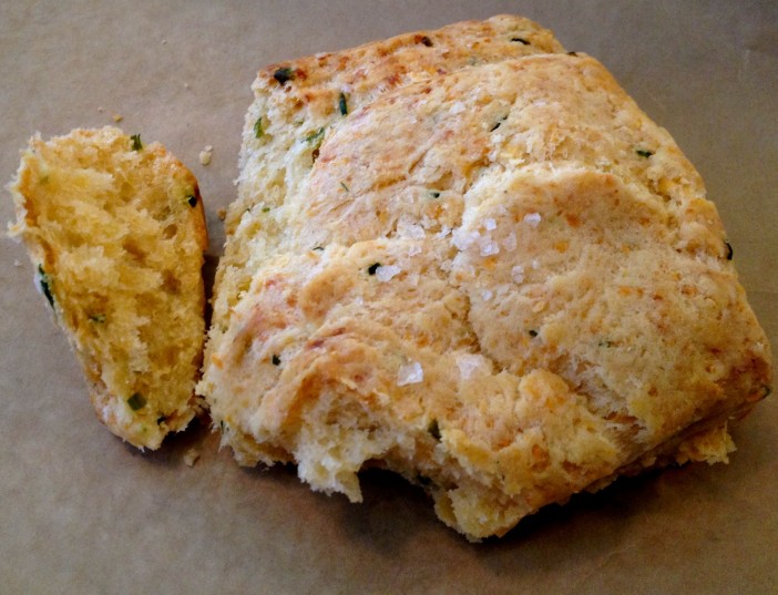 Du Jour Bakery cheddar chive biscuit