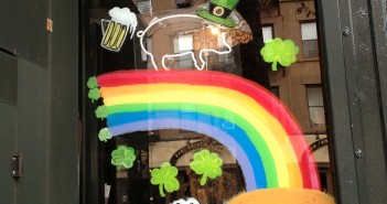 St Patrick's Day Window at Pork Slope