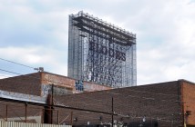 (crop) Kentile Floors Sign Coming Down